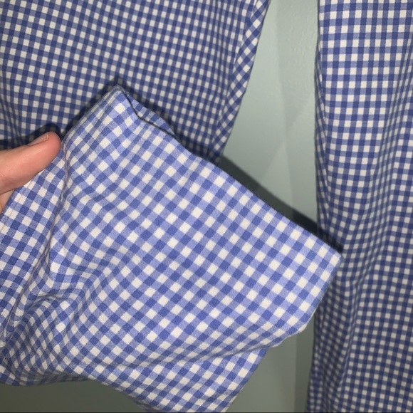 MICHAEL Michael Kors size 12 gingham blue and white cropped pants - Picture 9 of 14